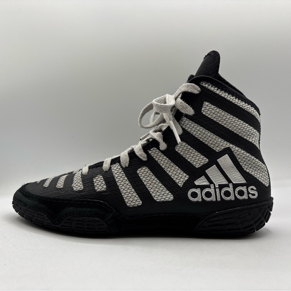 adidas Adizero Varner Wrestling Shoes FW1013 5.5 Black/Silver Men’s Lightweight